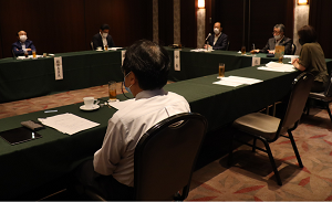 福岡県タクシー協会・正副会長・専門委員長合同会議(2020.7.17福岡市博多区の八仙閣)
